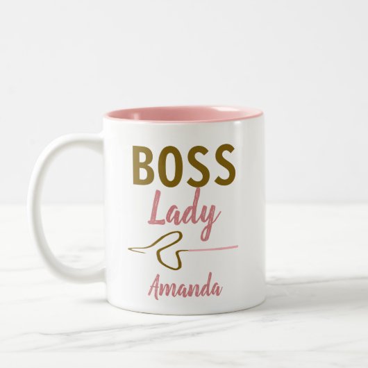 Funny Personalisiert Boss Lady Whip Tasse (Links)
