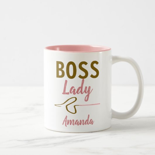 Funny Personalisiert Boss Lady Whip Tasse (Rechts)