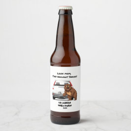 Funny Personalisiert Camping Bear Family Wiederseh Bierflaschenetikett