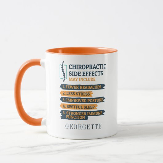 Funny Personalisiert Chiropractic Side Effects Gag Tasse (Links)