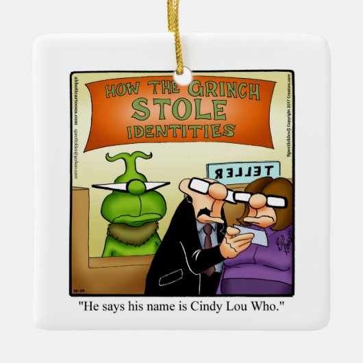 Funny Personalisiert Christmas Ornament Geschenk (Vorderseite)