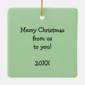 Funny Personalisiert Christmas Ornament Geschenk (Rückseite)