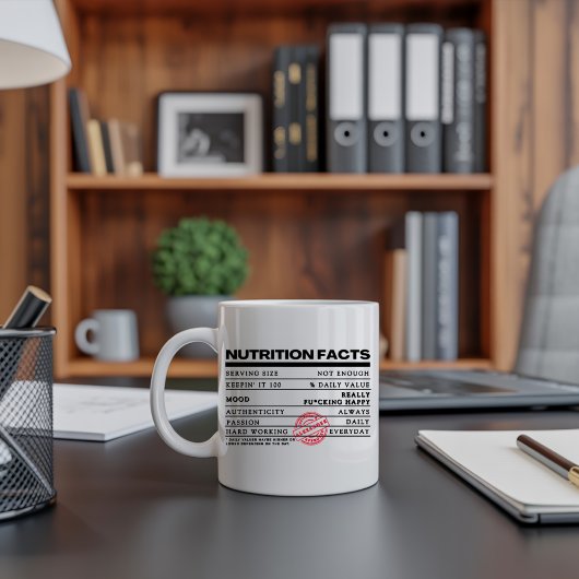 Funny Personalisiert Classic Typografy Label Kaffeetasse