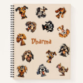 Funny Personalisiert Custom Dog Liebesgeschenk Notizblock (Vorderseite)