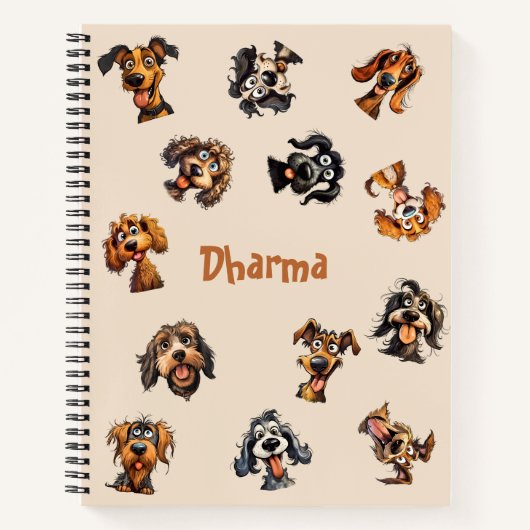 Funny Personalisiert Custom Dog Liebesgeschenk Notizblock (Vorderseite)