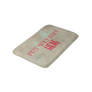 Funny Personalisiert Custom Ihr eigenes Foto & Tex Badematte