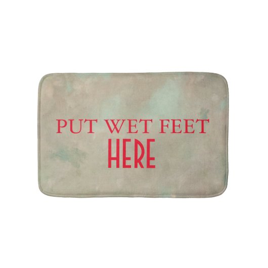 Funny Personalisiert Custom Ihr eigenes Foto & Tex Badematte (Vorderseite)