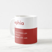 Funny Personalisiert Definition Tasse | Individuel (Vorderseite Links)