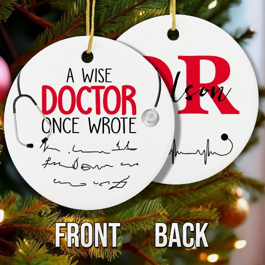 Funny Personalisiert Doctor lustiges Sprichwort Keramik Ornament