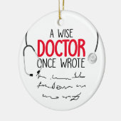 Funny Personalisiert Doctor lustiges Sprichwort Keramik Ornament (Links)