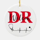 Funny Personalisiert Doctor lustiges Sprichwort Keramik Ornament (Hinten)