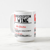 Funny Personalisiert Doctor Weinrebe Kaffeetasse (Vorderseite Links)