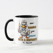 Funny Personalisiert Doctorate Gift for Graduate Tasse (Links)