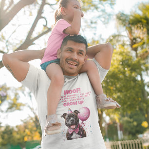 Funny Personalisiert Dog Birthday Vater T-Shirt