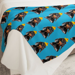 Funny Personalisiert Dog Face Fleecedecke