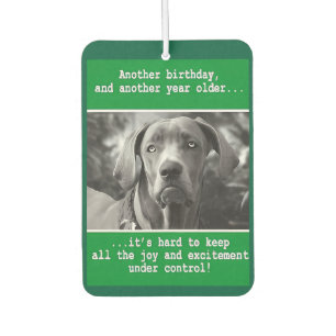 Funny Personalisiert Dog Foto Geburtstag Autolufterfrischer