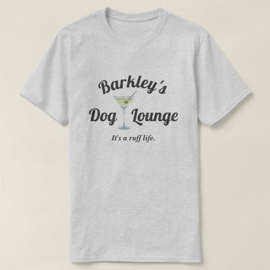 Funny Personalisiert Dog Lounge T-Shirt (Design vorne)