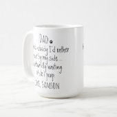 Funny Personalisiert Dog Vater Kaffeetasse (Vorderseite Links)
