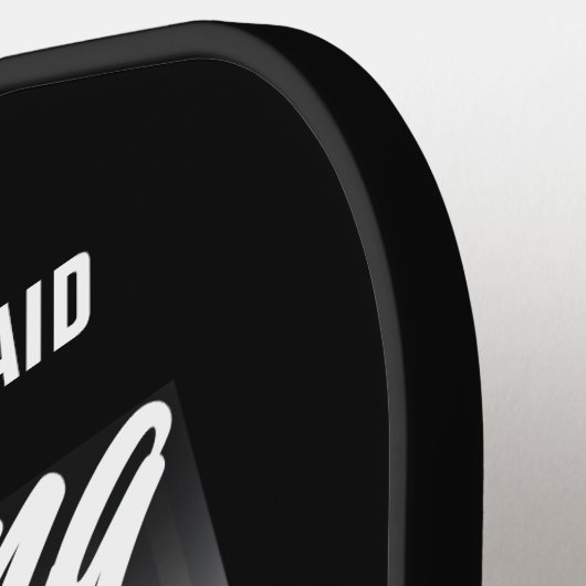 Funny Personalisiert Drinking Practice Rose Wein Pickleball Schläger (Linke Seite)