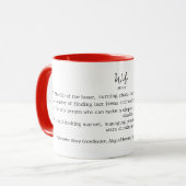 Funny Personalisiert Ehefrau Definition Tasse (Vorderseite Links)