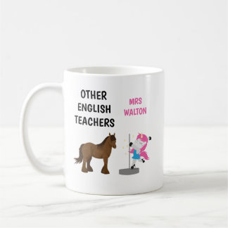 Funny Personalisiert English Teacher Tasse Geschen