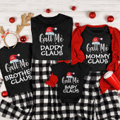 Funny Personalisiert Family Claus Christmas Pajama T-Shirt