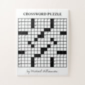 Funny Personalisiert Game Black und White Crosswor Puzzle (Vertikal)