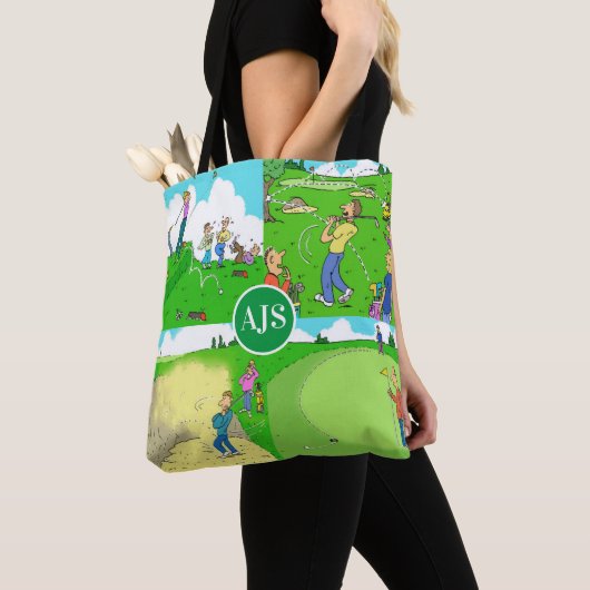 Funny Personalisiert Golf Themed. Tasche (Von Nahem)