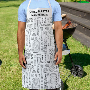Funny Personalisiert GRILLEN Grill Koch Barbecue M Schürze