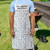 Funny Personalisiert GRILLEN Grill Koch Barbecue M Schürze