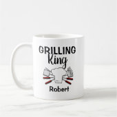 Funny Personalisiert Grilling King Kaffeetasse (Links)