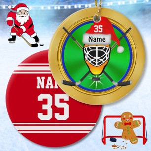 Funny Personalisiert Hockey Weihnachtsschmuck