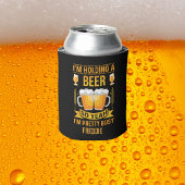 Funny Personalisiert Holding a Beer Dosenkühler