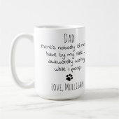 Funny Personalisiert Hund Vater Haustier Foto Vate Kaffeetasse (Links)