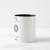 Funny Personalisiert Hund Vater, Hund Kack Vaterta Zweifarbige Tasse (Mittel)