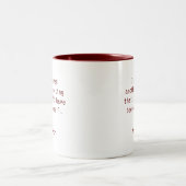 Funny Personalisiert I Überlebte Office Meeting Zweifarbige Tasse (Mittel)