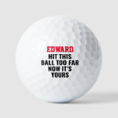 Funny Personalisiert Individuelle Name verloren Golfball (Vorderseite)