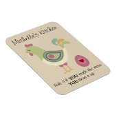 Funny Personalisiert Kitchen Rule Chicken Magnet (Rechte Seite)
