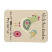 Funny Personalisiert Kitchen Rule Chicken Magnet (Horizontal)