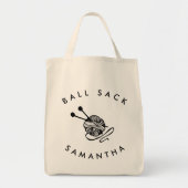 Funny Personalisiert Knitter Ball Sack Tragetasche (Vorne)