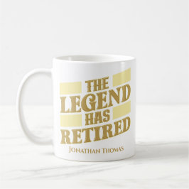 Funny Personalisiert Legende Retirement Kaffeetasse