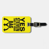 Funny Personalisiert Luggage Tag Gepäckanhänger (Vorderseite horizontal)