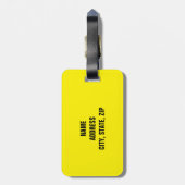 Funny Personalisiert Luggage Tag Gepäckanhänger (Rückseite vertikal)