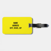 Funny Personalisiert Luggage Tag Gepäckanhänger (Rückseite horizontal)