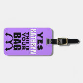 Funny Personalisiert Luggage Tag Gepäckanhänger (Vorderseite horizontal)