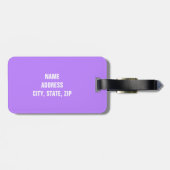Funny Personalisiert Luggage Tag Gepäckanhänger (Rückseite horizontal)