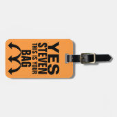 Funny Personalisiert Luggage Tag Gepäckanhänger (Vorderseite horizontal)