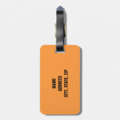 Funny Personalisiert Luggage Tag Gepäckanhänger (Rückseite vertikal)