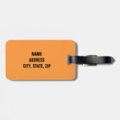 Funny Personalisiert Luggage Tag Gepäckanhänger (Rückseite horizontal)