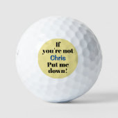 Funny Personalisiert macht mich zum Sprichwort Golfball (Vorderseite)